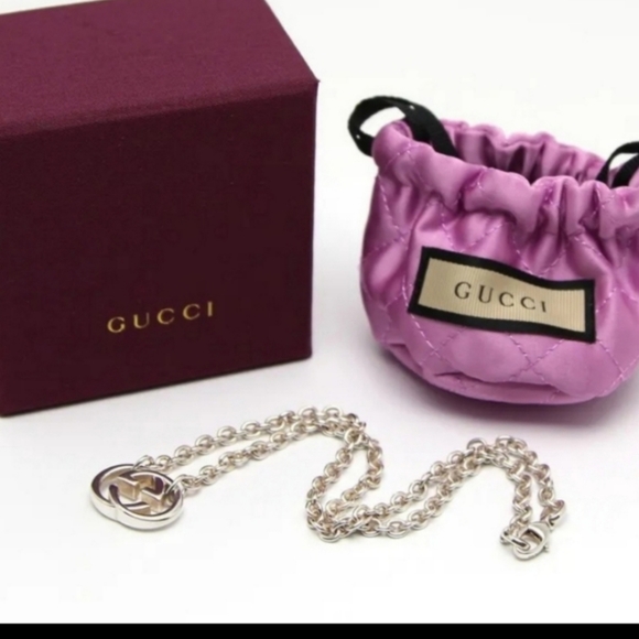 RARE! Gucci Luxury Double G Statement Logo Necklace 😍  like Mew condition! GORG - Picture 9 of 10